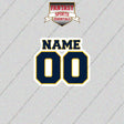 Denver Nuggets Personalized Current Name and Number Glossy Stickers
