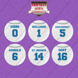 Detroit Lions 2025 Away Jersey Button Pins (Choose Your Player) Page 1