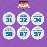 Detroit Lions 2025 Away Jersey Button Pins (Choose Your Player) Page 2