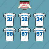 Detroit Lions 2025 Away Jersey Car Decals (Choose Your Player) Page 2