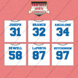 Detroit Lions 2025 Away Jersey Wall Art Prints (Choose Your Player) Page 2