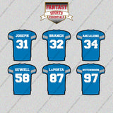 Detroit Lions 2025 Home Jersey Glossy Stickers (Choose Your Player) Page 2