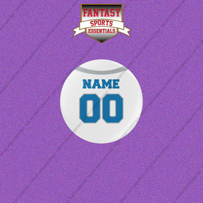 Detroit Lions Personalized Current Away Jersey Buttons