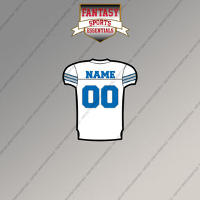Detroit Lions Personalized Current Away Jersey Magnets