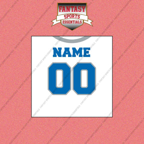Detroit Lions Personalized Current Away Jersey Wall Art Prints