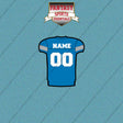 Detroit Lions Personalized Current Home Jersey Car Decals