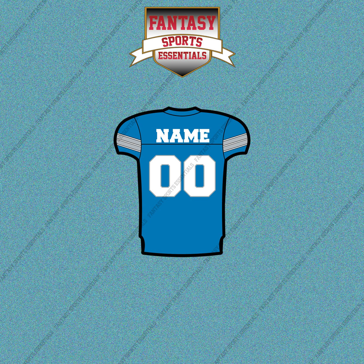 Detroit Lions Personalized Current Home Jersey Car Decals