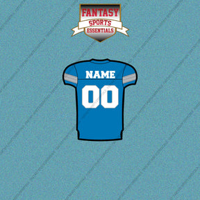 Detroit Lions Personalized Current Home Jersey Car Decals