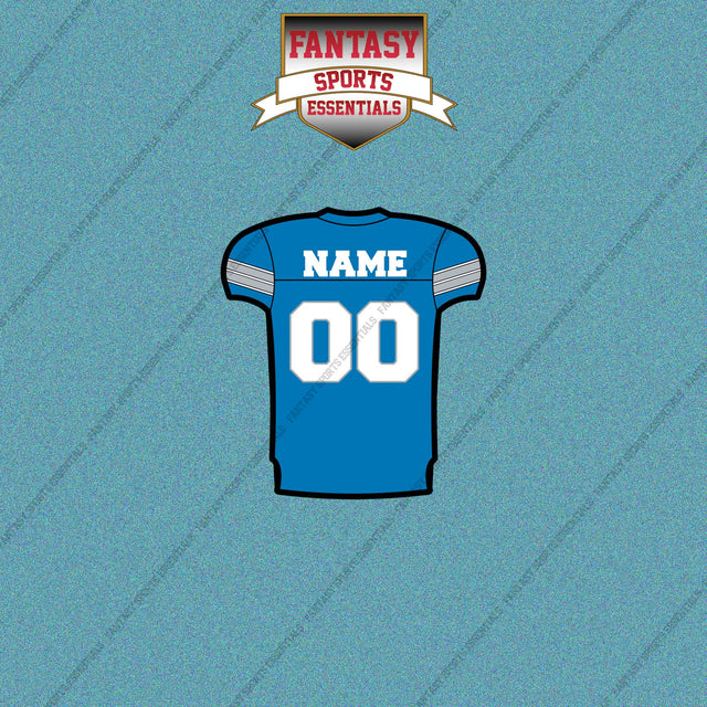 Detroit Lions Personalized Current Home Jersey Car Decals