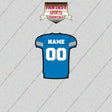 Detroit Lions Personalized Current Home Jersey Glossy Stickers