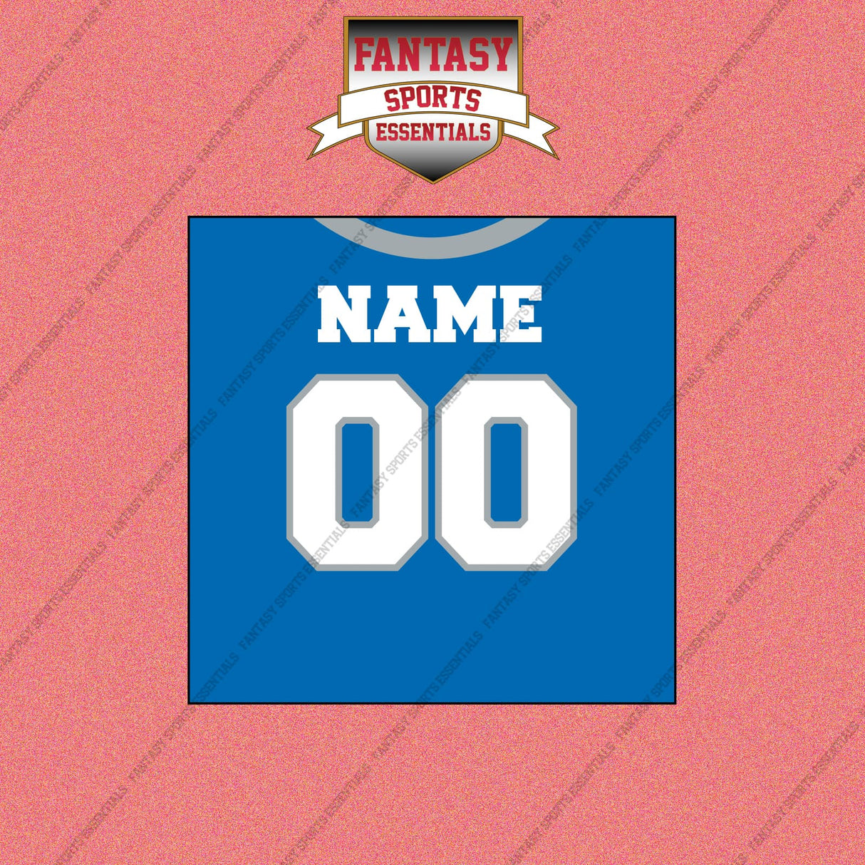 Detroit Lions Personalized Current Home Jersey Wall Art Prints