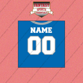 Detroit Lions Personalized Current Home Jersey Wall Art Prints