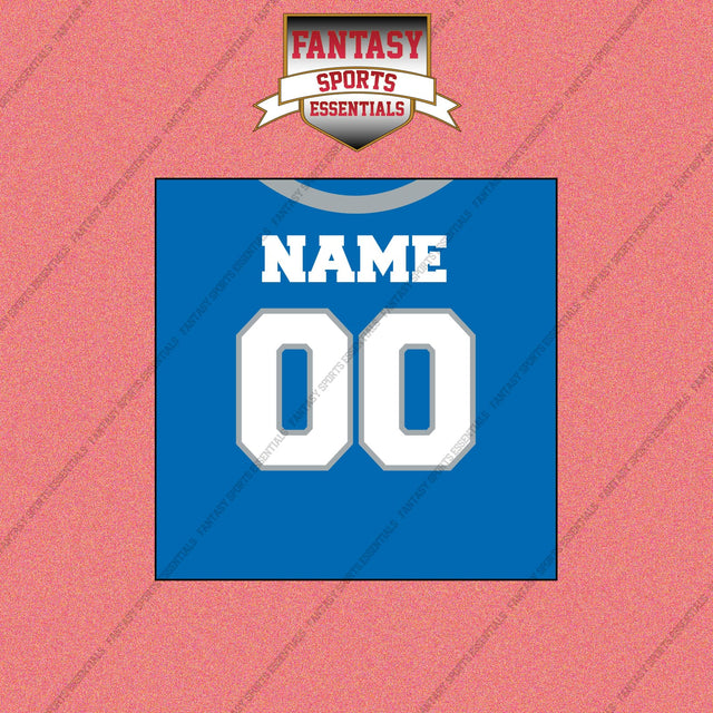 Detroit Lions Personalized Current Home Jersey Wall Art Prints