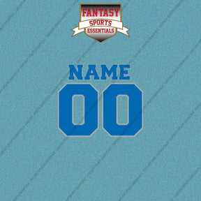 Detroit Lions Personalized Current Name and Number Car Decals