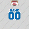 Detroit Lions Personalized Current Name and Number Glossy Stickers