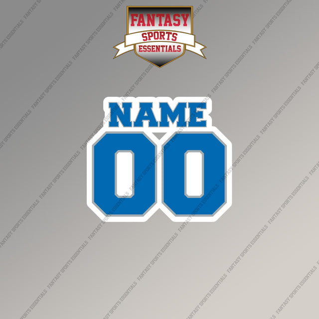 Detroit Lions Personalized Current Name and Number Magnets