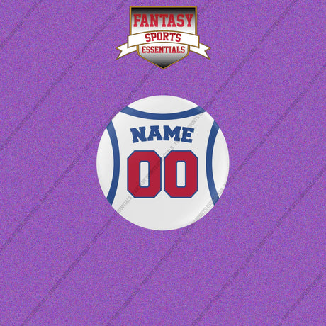 Detroit Pistons Personalized Current Away Jersey Buttons