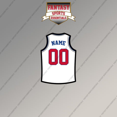 Detroit Pistons Personalized Current Away Jersey Magnets