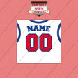Detroit Pistons Personalized Current Away Jersey Wall Art Prints
