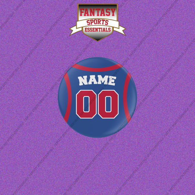 Detroit Pistons Personalized Current Home Jersey Buttons