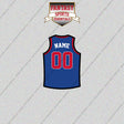 Detroit Pistons Personalized Current Home Jersey Glossy Stickers