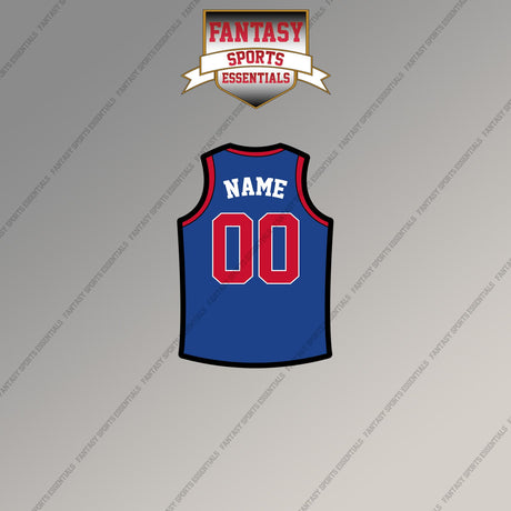 Detroit Pistons Personalized Current Home Jersey Magnets