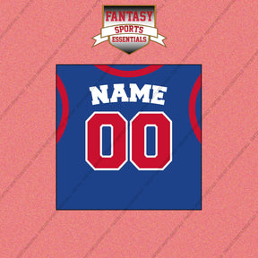 Detroit Pistons Personalized Current Home Jersey Wall Art Prints