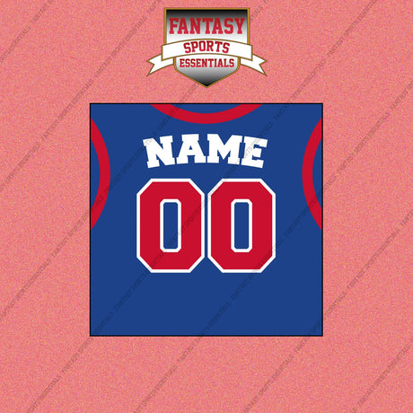 Detroit Pistons Personalized Current Home Jersey Wall Art Prints