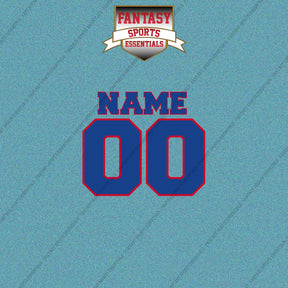 Detroit Pistons Personalized Current Name and Number Car Decals