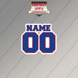 Detroit Pistons Personalized Current Name and Number Magnets 