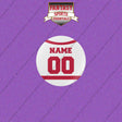 Detroit Red Wings Personalized Current Away Jersey Buttons