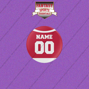 Detroit Red Wings Personalized Current Home Jersey Buttons
