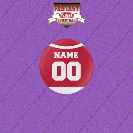 Detroit Red Wings Personalized Current Home Jersey Buttons