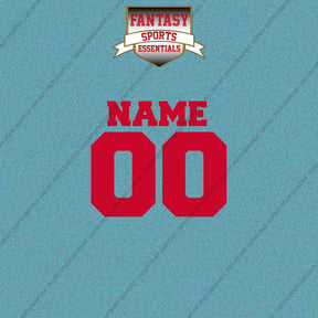 Detroit Red Wings Personalized Current Name and Number Car Decals
