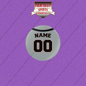 Detroit Tigers Personalized Current Away Jersey Buttons