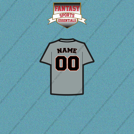 Detroit Tigers Personalized Current Away Jersey Car Decals