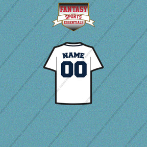 Detroit Tigers Personalized Current Home Jersey Car Decals