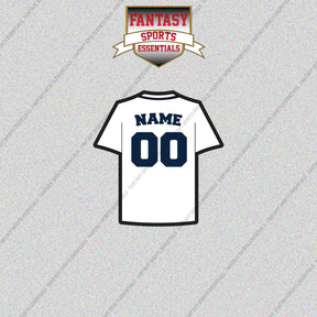 Detroit Tigers Personalized Current Home Jersey Glossy Stickers