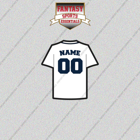 Detroit Tigers Personalized Current Home Jersey Glossy Stickers