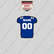 Duke Blue Devils Football Personalized Home Jersey Glossy Stickers