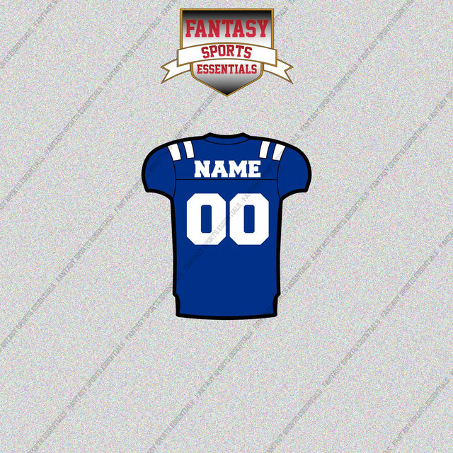 Duke Blue Devils Football Personalized Home Jersey Glossy Stickers