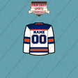 Edmonton Oilers Personalized Current Away Jersey Car Decals