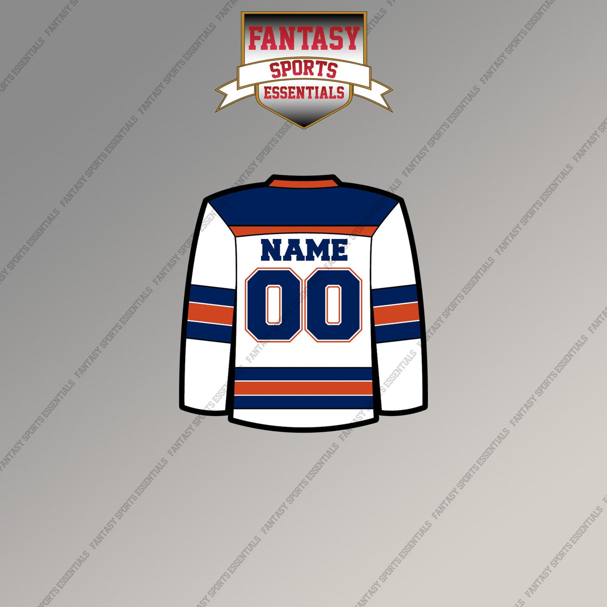 Edmonton Oilers Personalized Current Away Jersey Magnets