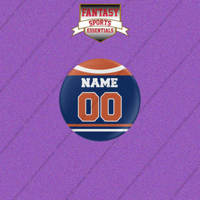 Edmonton Oilers Personalized Current Home Jersey Buttons