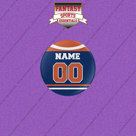 Edmonton Oilers Personalized Current Home Jersey Buttons