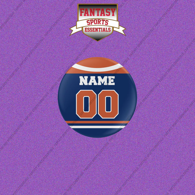 Edmonton Oilers Personalized Current Home Jersey Buttons