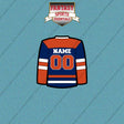 Edmonton Oilers Personalized Current Home Jersey Car Decals