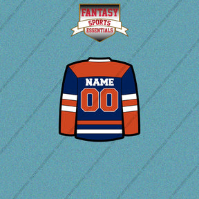 Edmonton Oilers Personalized Current Home Jersey Car Decals