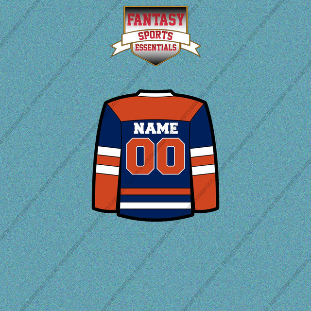Edmonton Oilers Personalized Current Home Jersey Car Decals