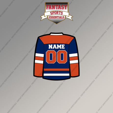 Edmonton Oilers Personalized Current Home Jersey Magnets